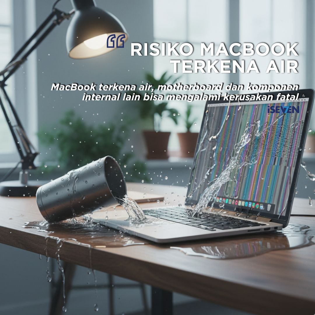 Risiko fatal saat macbook kena air