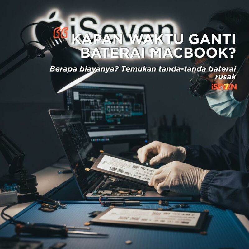 Ganti Baterai MacBook: Kapan Waktunya dan Berapa Biayanya? (Service Cepat di iSeven Service Jakarta) [Rekomendasi di Tahun 2025]