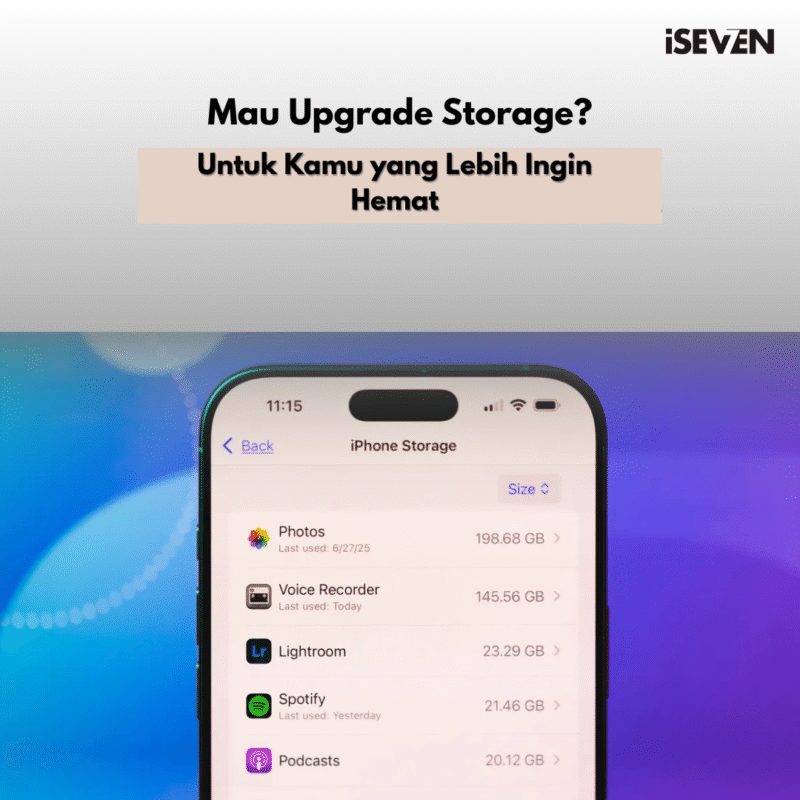 Upgrade Storage iPhone