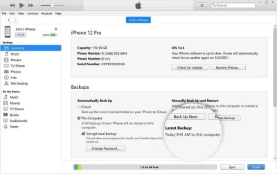 cara backup data iphone