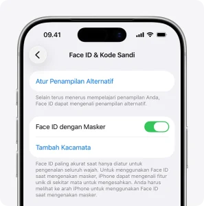Gunakan Face ID dengan Masker