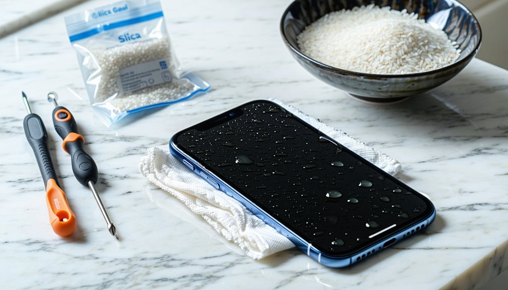 air iphone beras silica gell