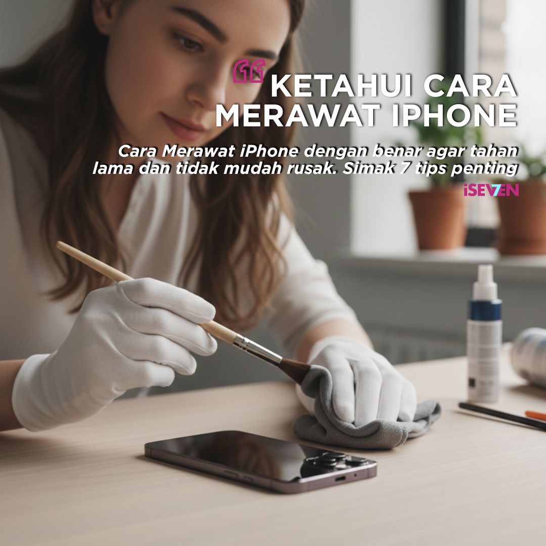 Cara Merawat iPhone dengan benar agar tahan lama dan tidak mudah rusak. Simak 7 tips penting