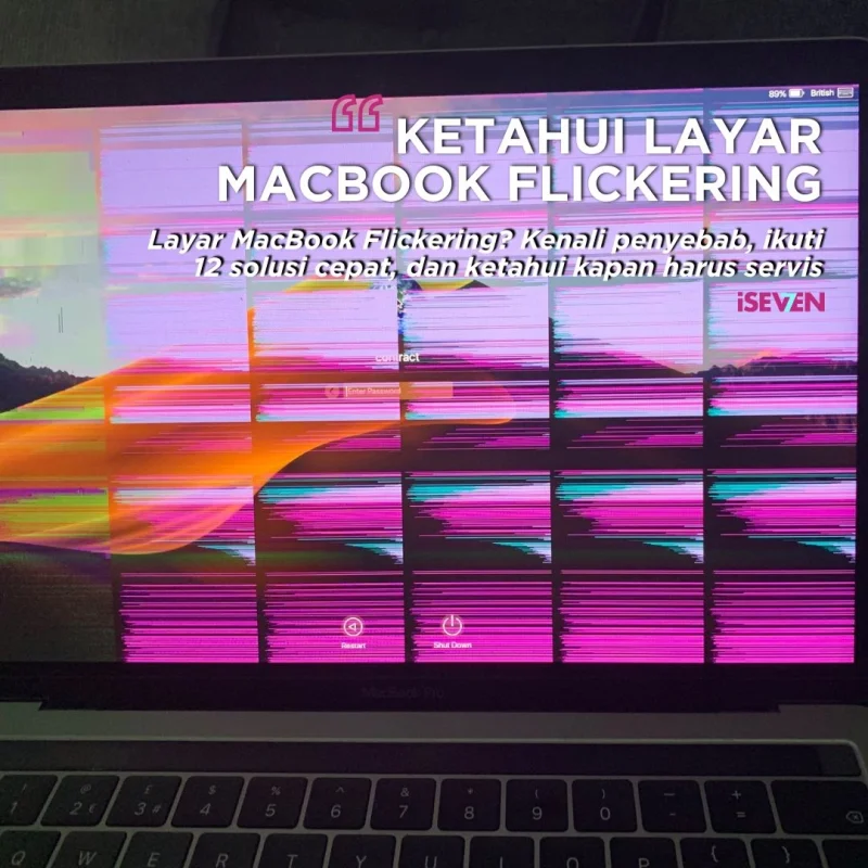 layar macbook flickering