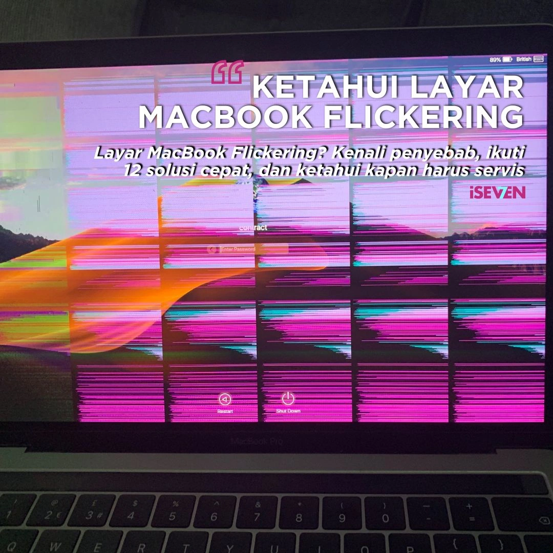 layar macbook flickering
