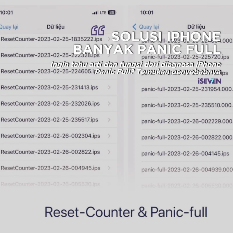 Cara Mendiagnosa iPhone Panic Full: Fungsi, Penyebab, dan Solusi Lengkap di iSeven Service [Panduan di 2025]