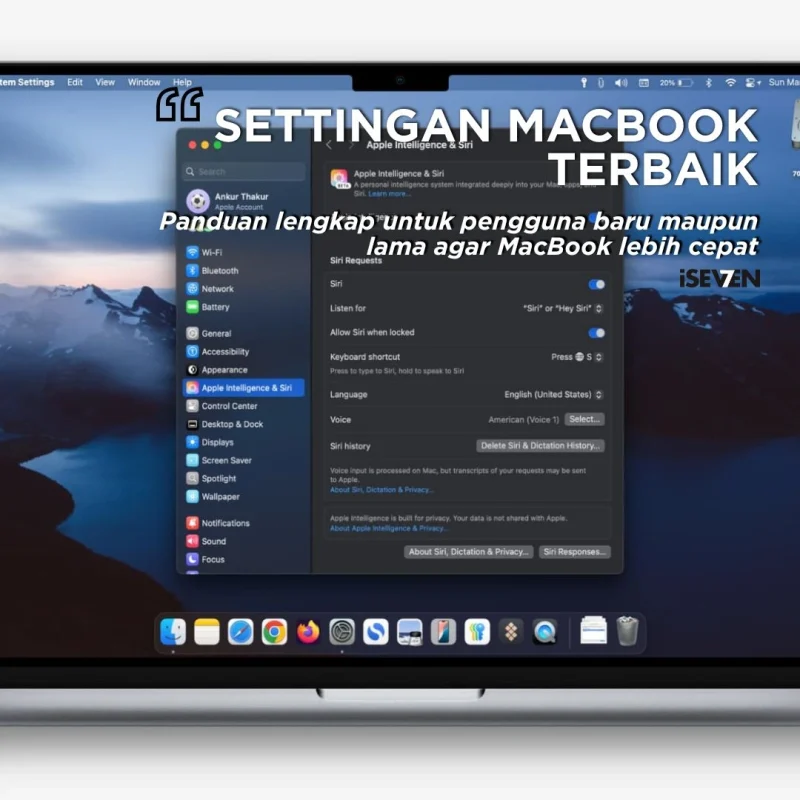 settingan macbook terbaik