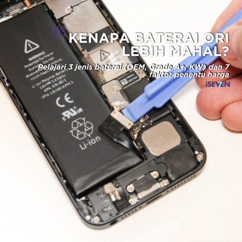 TERUNGKAP! 7 FAKTOR Kenapa Harga Baterai iPhone Asli Beda JAUH (dan Bahaya Baterai Murahan)