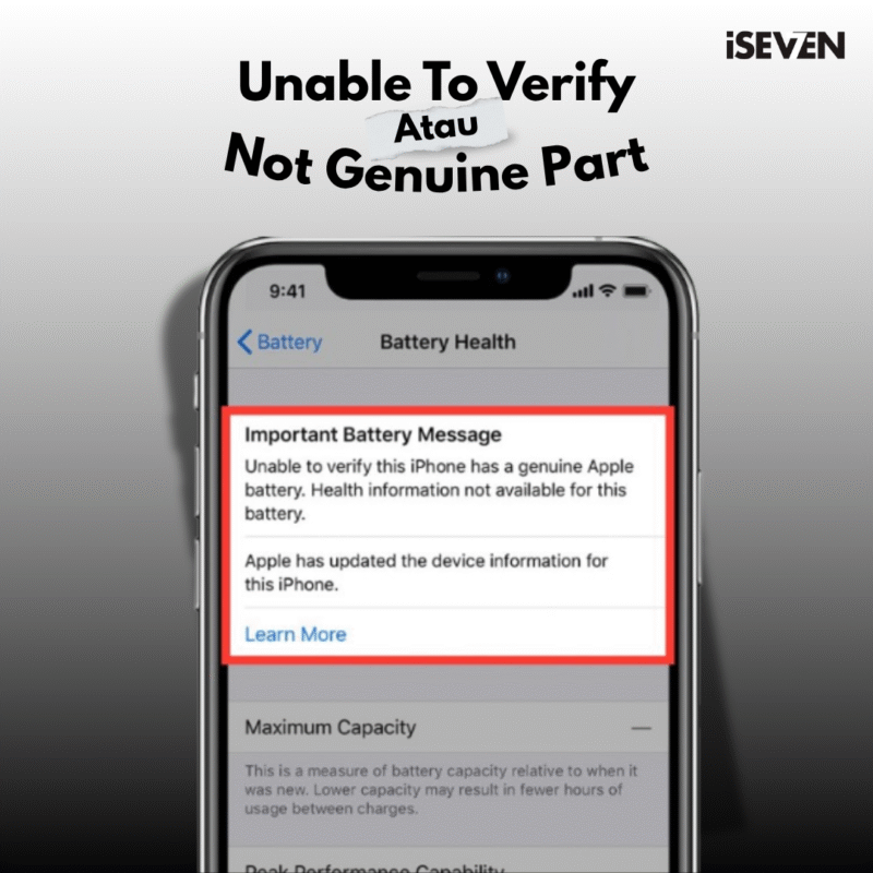 7 Solusi Ampuh Mengatasi Masalah "Not Genuine Part" Setelah Ganti Baterai atau Layar