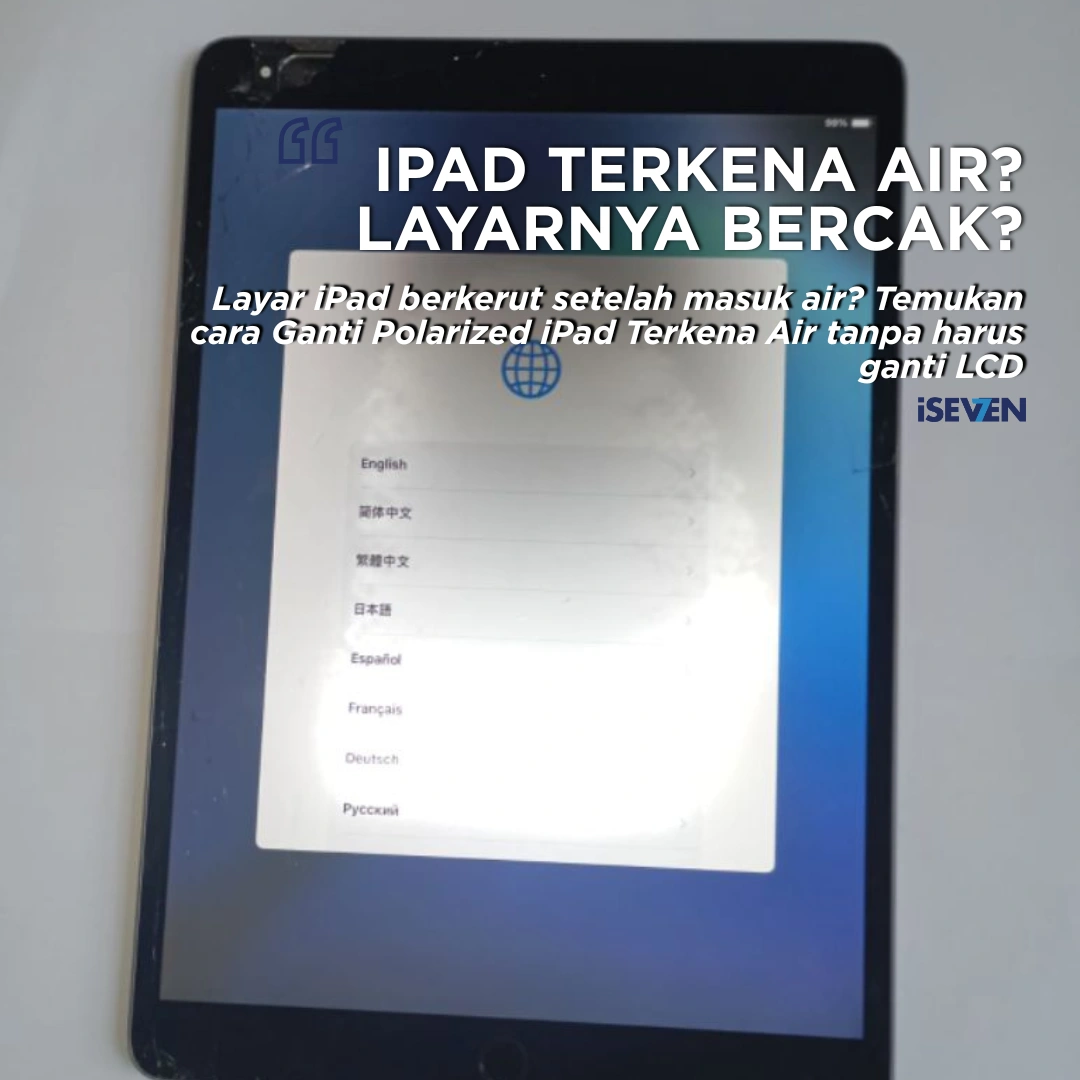 ipad terkena air