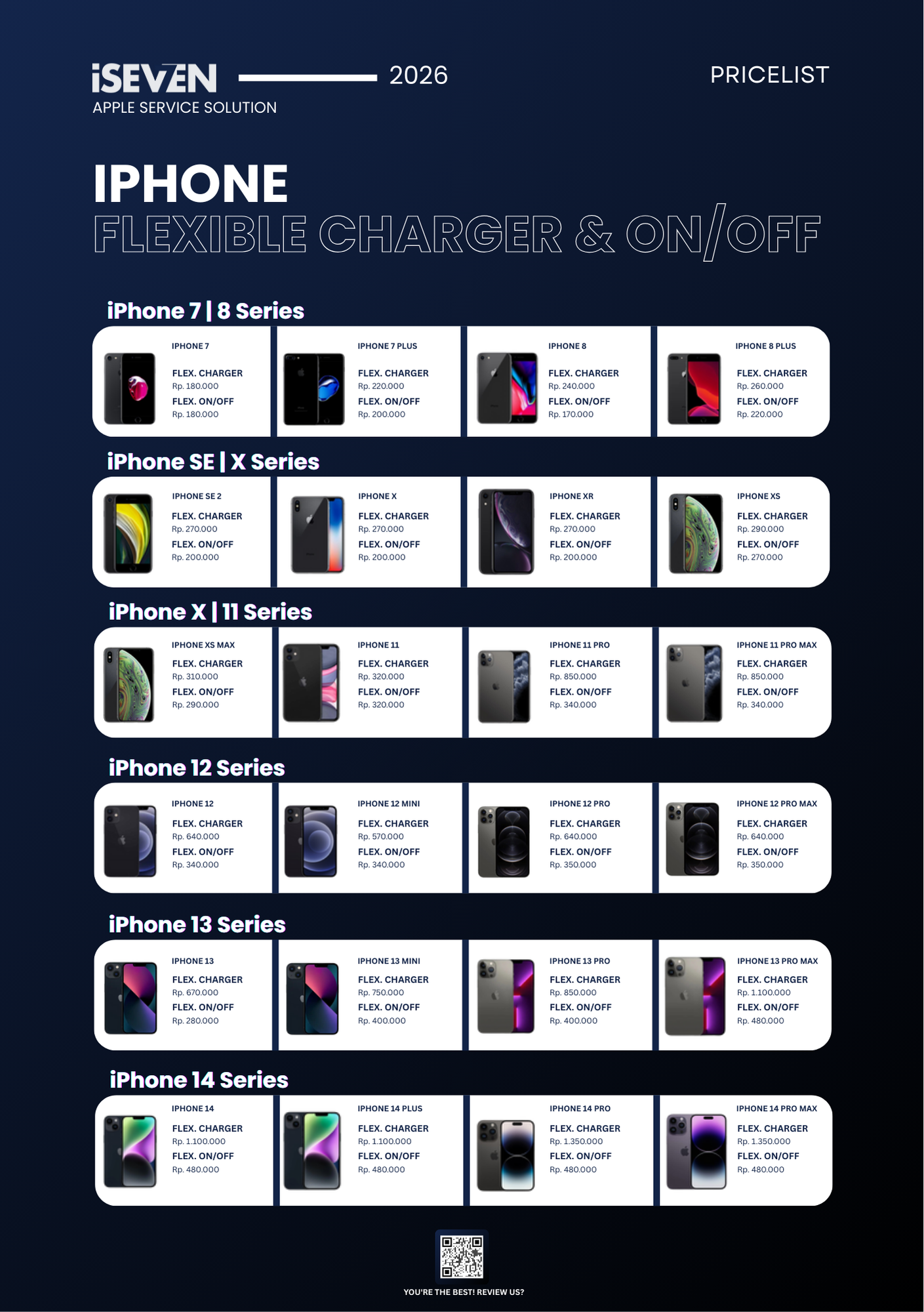 Pricelist Fleksibel Charger iPhone 2026