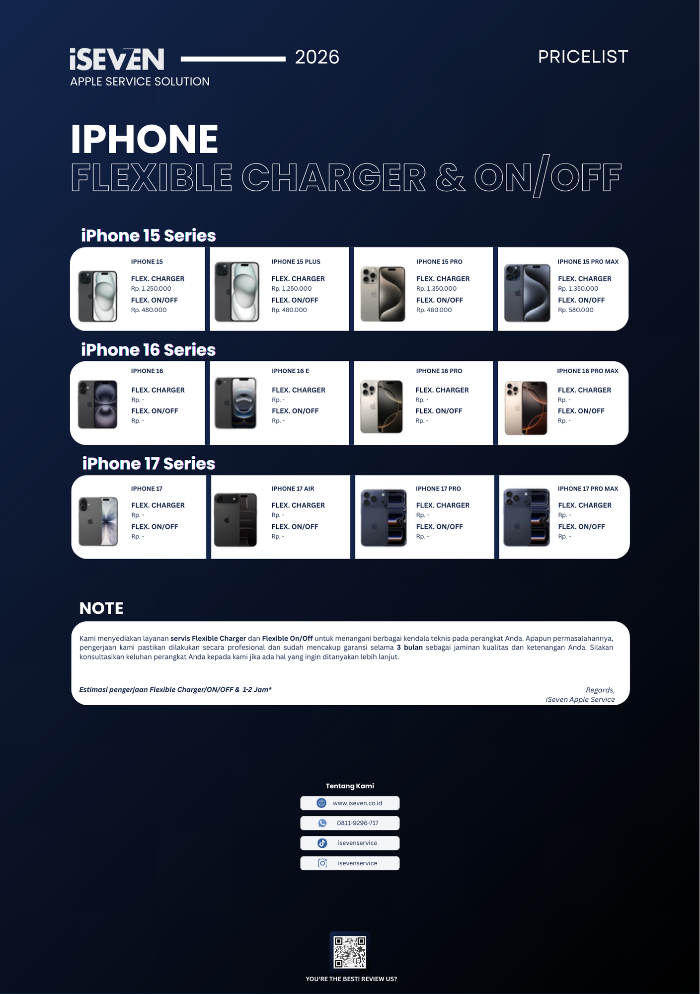 Pricelist Fleksibel Charger iPhone 2026
