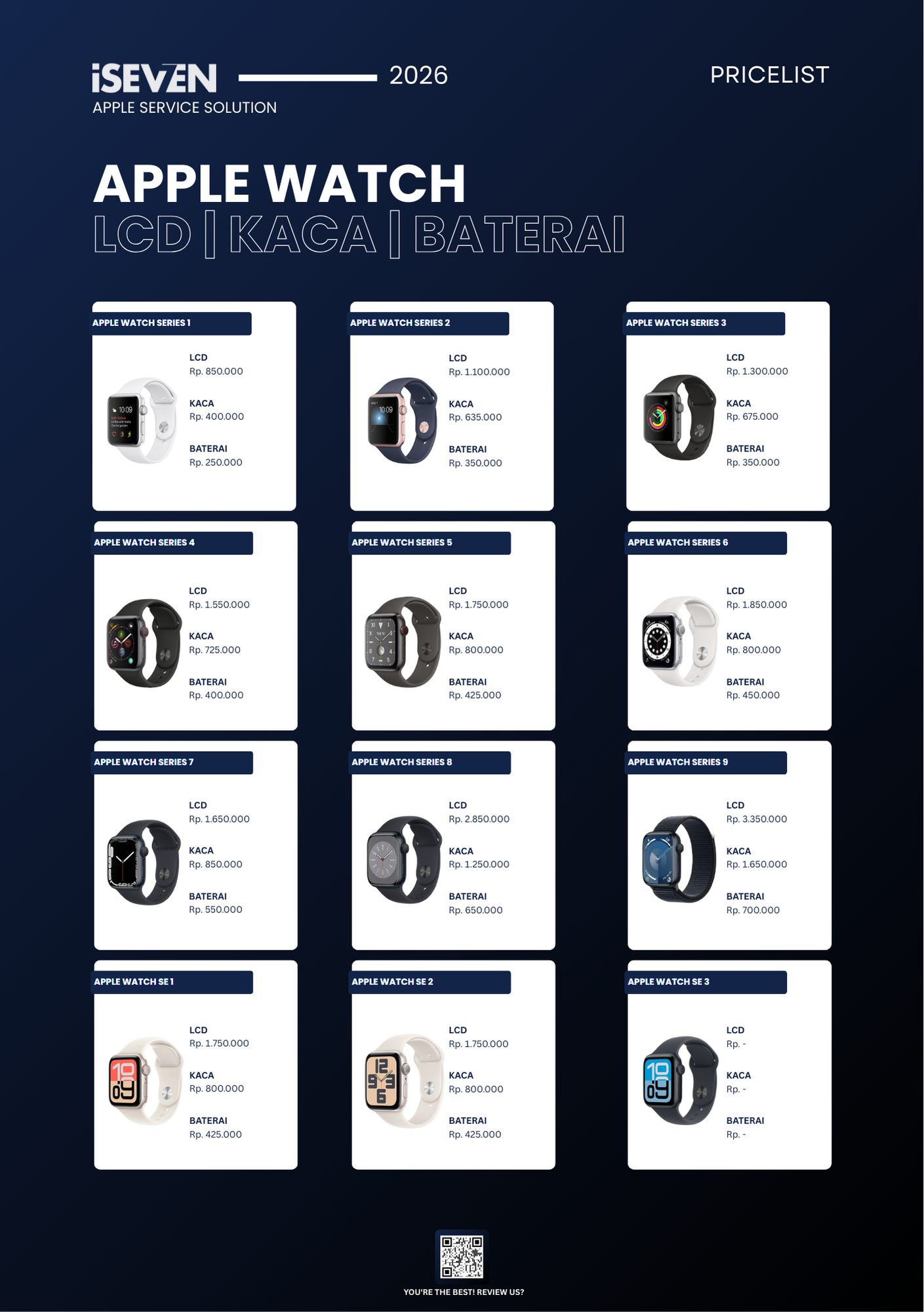 Pricelist Kaca Apple Watch 2026