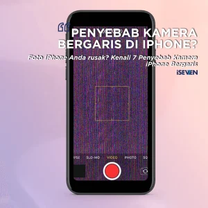 kamera bergaris iphone