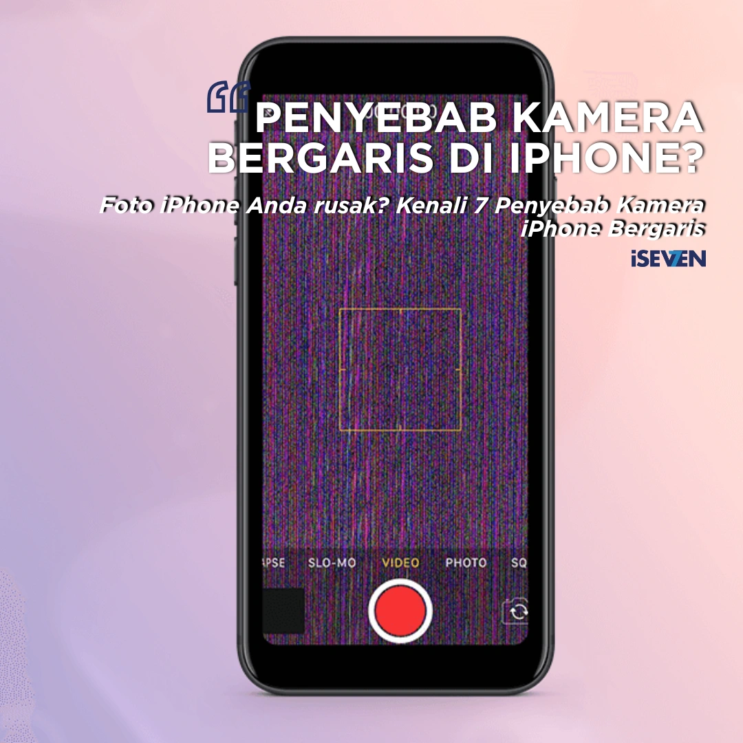 kamera bergaris iphone