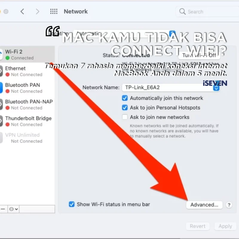 macbook tidak bisa connect ke wifi