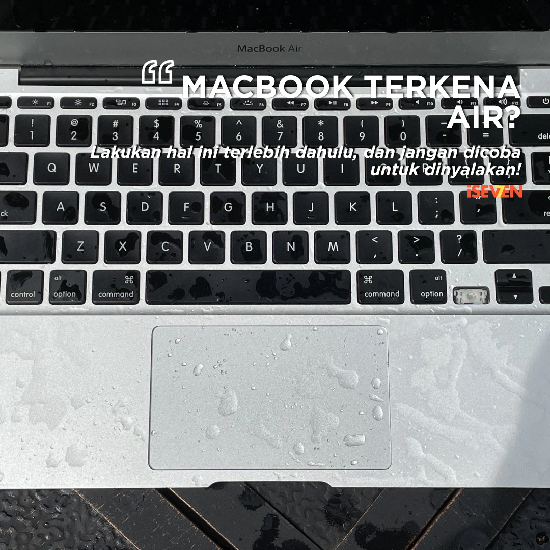 macbook terkena air