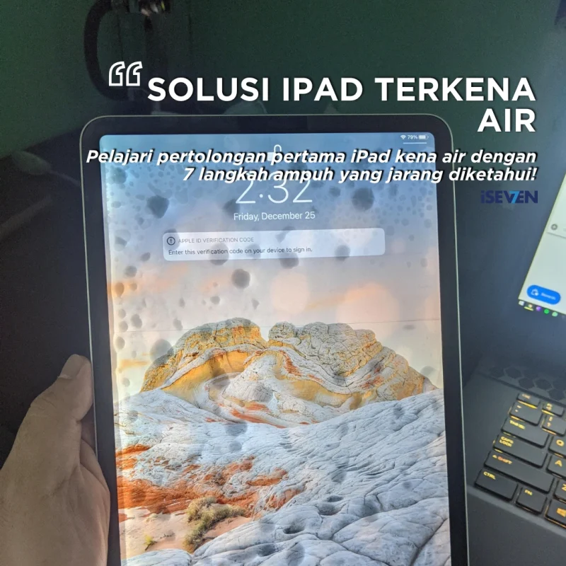 solusi ipad terkena air