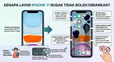 Kenapa Harus Ganti LCD iPhone 11 Original Copotan (Layar Tetap Bening!)